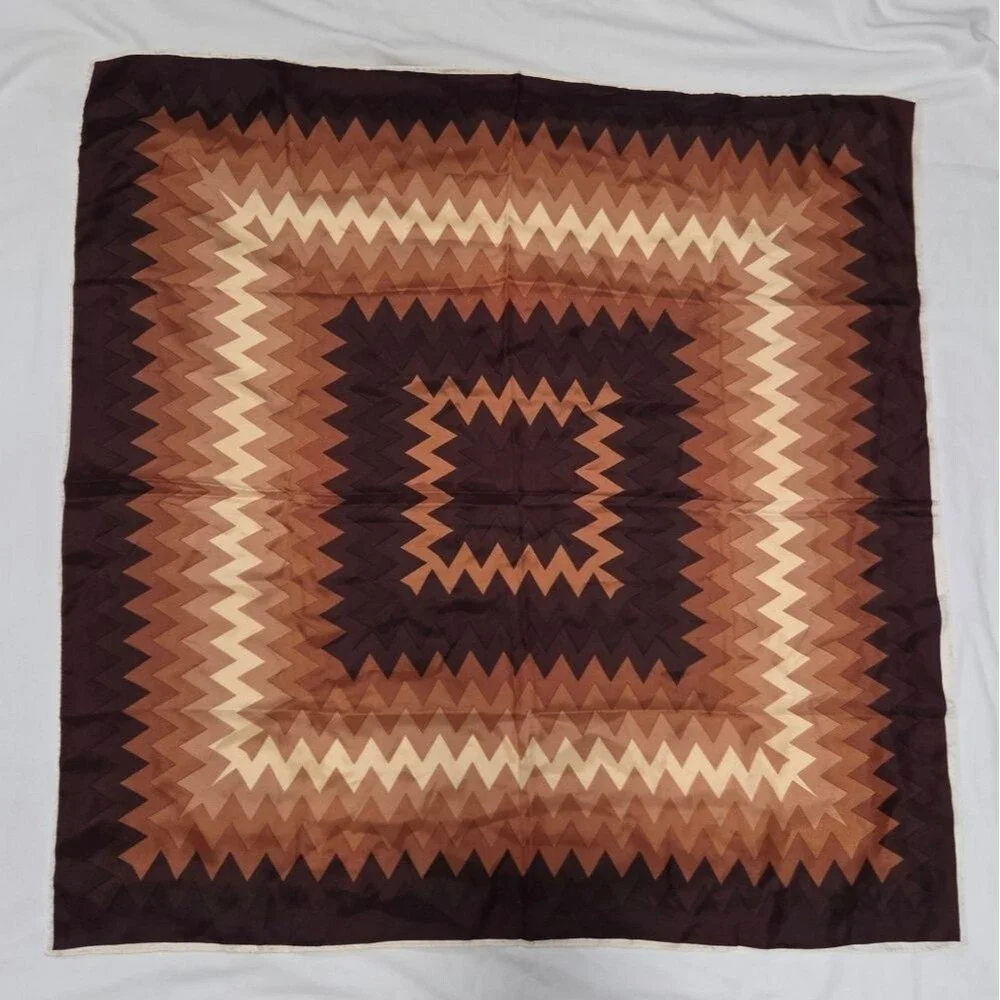 Vintage 70s Shaw Creations Acetate Square Scarf